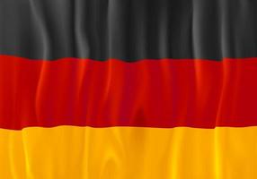 svart rött och gult vajande tyska flaggan. 3D vektorillustration vektor