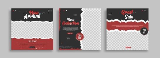 kreative Social-Media-Post-Template-Design-Vektorillustration vektor