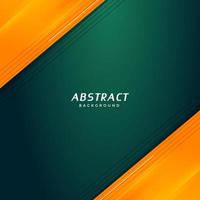 elegant grön och orange abstrakt bakgrundsdesign vektor