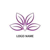 Blumenlogo-Design vektor