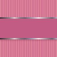 ruhiger rosa gestreifter hintergrund mit silbernen und rosa linien für banner, grußkarten, poster, vip-karten, werbung. vektor