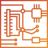 Symbolstil für Leiterplatten vektor