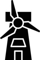 Symbolstil für Windkraft vektor