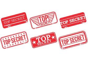 Top Secret Stamp Vectors