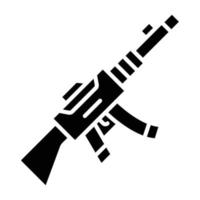 Symbolstil für leichte Maschinengewehre vektor
