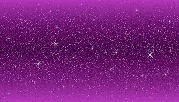 kosmischer violetter hintergrund mit glitzerfunkeln oder konfetti. vektor