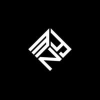 mny-Buchstaben-Logo-Design auf schwarzem Hintergrund. mny kreative Initialen schreiben Logo-Konzept. mny Briefgestaltung. vektor