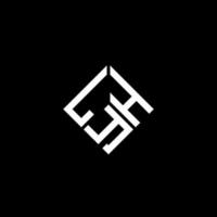lyh-Buchstaben-Logo-Design auf schwarzem Hintergrund. lyh kreative Initialen schreiben Logo-Konzept. lyh Briefgestaltung. vektor