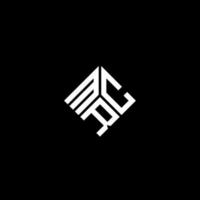 mrc-Brief-Logo-Design auf schwarzem Hintergrund. mrc kreative Initialen schreiben Logo-Konzept. Mrc Briefdesign. vektor