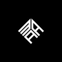 Maa-Brief-Logo-Design auf schwarzem Hintergrund. maa kreatives Initialen-Buchstaben-Logo-Konzept. Maa-Briefgestaltung. vektor