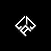 laj-Buchstaben-Logo-Design auf schwarzem Hintergrund. laj kreative Initialen schreiben Logo-Konzept. laj Briefgestaltung. vektor