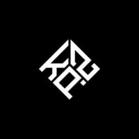 kpz brev logotyp design på svart bakgrund. kpz kreativa initialer brev logotyp koncept. kpz bokstavsdesign. vektor