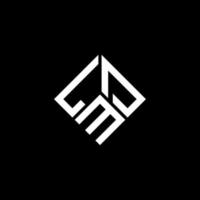 lmd-Buchstaben-Logo-Design auf schwarzem Hintergrund. lmd kreatives Initialen-Buchstaben-Logo-Konzept. LMD-Briefgestaltung. vektor