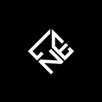 Ln-Buchstaben-Logo-Design auf schwarzem Hintergrund. lne kreatives Initialen-Buchstaben-Logo-Konzept. lnne Briefgestaltung. vektor