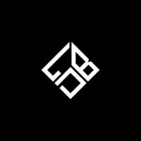 Ldb-Brief-Logo-Design auf schwarzem Hintergrund. ldb kreative Initialen schreiben Logo-Konzept. ldb Briefgestaltung. vektor