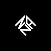 nna brev logotyp design på svart bakgrund. nna kreativa initialer brev logotyp koncept. nna bokstavsdesign. vektor