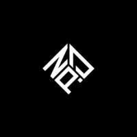 npd-Buchstaben-Logo-Design auf schwarzem Hintergrund. npd kreative Initialen schreiben Logo-Konzept. npd Briefgestaltung. vektor