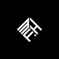 mfh-Brief-Logo-Design auf schwarzem Hintergrund. mfh kreatives Initialen-Brief-Logo-Konzept. mfh Briefgestaltung. vektor