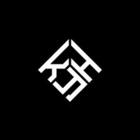 kyh-Buchstaben-Logo-Design auf schwarzem Hintergrund. kyh kreative Initialen schreiben Logo-Konzept. Kyh-Buchstaben-Design. vektor
