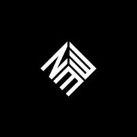 nmw-Buchstaben-Logo-Design auf schwarzem Hintergrund. nmw kreatives Initialen-Buchstaben-Logo-Konzept. nmw Briefgestaltung. vektor