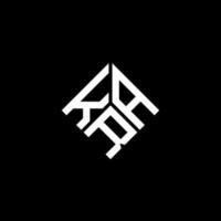 kra-Brief-Logo-Design auf schwarzem Hintergrund. kra kreative Initialen schreiben Logo-Konzept. Kra Briefgestaltung. vektor