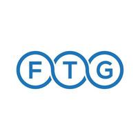 ftg brev logotyp design på svart bakgrund. ftg kreativa initialer brev logotyp koncept. ftg-bokstavsdesign. vektor