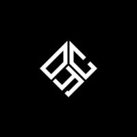 oyc brev logotyp design på svart bakgrund. oyc kreativa initialer brev logotyp koncept. oyc bokstavsdesign. vektor