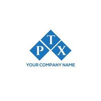 ptx-Brief-Logo-Design auf weißem Hintergrund. ptx kreatives Initialen-Buchstaben-Logo-Konzept. ptx-Buchstaben-Design. vektor