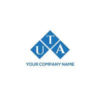 uta brev logotyp design på vit bakgrund. uta kreativa initialer brev logotyp koncept. uta bokstavsdesign. vektor