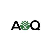 aoq kreative Initialen schreiben Logo-Konzept. aoq-Buchstaben-Design.aoq-Buchstaben-Logo-Design auf weißem Hintergrund. aoq kreative Initialen schreiben Logo-Konzept. aoq Briefgestaltung. vektor