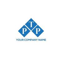 ptp-Brief-Logo-Design auf weißem Hintergrund. ptp kreative Initialen schreiben Logo-Konzept. Ptp-Briefgestaltung. vektor