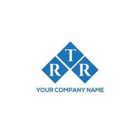 RTR-Brief-Logo-Design auf weißem Hintergrund. rtr kreative Initialen schreiben Logo-Konzept. rtr Briefgestaltung. vektor