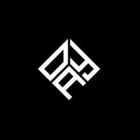 Oay-Brief-Logo-Design auf schwarzem Hintergrund. oay kreative Initialen schreiben Logo-Konzept. Oay Briefdesign. vektor