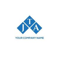 JTA-Brief-Logo-Design auf weißem Hintergrund. jta kreatives Initialen-Buchstaben-Logo-Konzept. JTA-Briefgestaltung. vektor