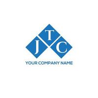 jtc-Brief-Logo-Design auf weißem Hintergrund. jtc kreatives Initialen-Buchstaben-Logo-Konzept. jtc Briefgestaltung. vektor