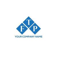 FTP-Brief-Logo-Design auf weißem Hintergrund. ftp kreative Initialen schreiben Logo-Konzept. ftp Briefgestaltung. vektor