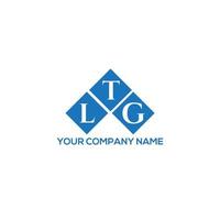 ltg-Brief-Logo-Design auf weißem Hintergrund. ltg kreatives Initialen-Brief-Logo-Konzept. ltg Briefgestaltung. vektor