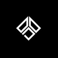 Oco-Brief-Logo-Design auf schwarzem Hintergrund. oco kreative Initialen schreiben Logo-Konzept. oco Briefgestaltung. vektor