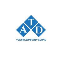 . atd kreatives Initialen-Buchstaben-Logo-Konzept. atd-Brief-Design.atd-Brief-Logo-Design auf weißem Hintergrund. atd kreatives Initialen-Buchstaben-Logo-Konzept. atd Briefgestaltung. vektor