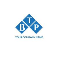 btp-Brief-Logo-Design auf weißem Hintergrund. btp kreatives Initialen-Brief-Logo-Konzept. BTP-Briefgestaltung. vektor