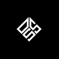 oss-Buchstaben-Logo-Design auf schwarzem Hintergrund. oss kreative Initialen schreiben Logo-Konzept. oss Briefgestaltung. vektor
