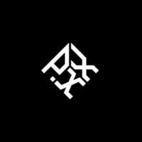 pxx-Buchstaben-Logo-Design auf schwarzem Hintergrund. pxx kreatives Initialen-Buchstaben-Logo-Konzept. pxx-Buchstaben-Design. vektor