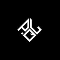 pql-Buchstaben-Logo-Design auf schwarzem Hintergrund. pql kreative Initialen schreiben Logo-Konzept. pql Briefgestaltung. vektor