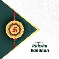 indisk festival av glad raksha bandhan firande kortdesign vektor