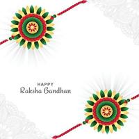 hinduistisches Festival Raksha Bandhan Feier Kartendesign vektor