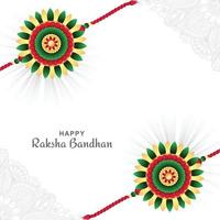 hinduisk festival raksha bandhan firande kortdesign vektor