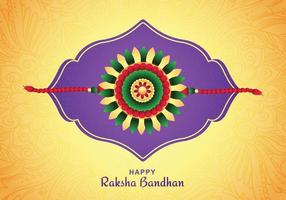 indisk festival raksha bandhan med dekorativ rakhi bakgrund vektor