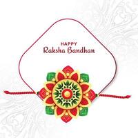 indisk festival raksha bandhan färgglada dekorativa rakhi bakgrund vektor