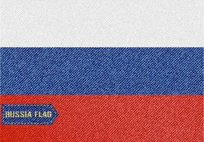 Free Denim Russland Flagge Vektor