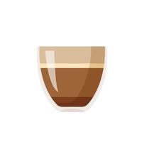 Heißer Kaffeebecher-Vektor. beliebte Getränkekarte im Café zum Aufwachen am Morgen